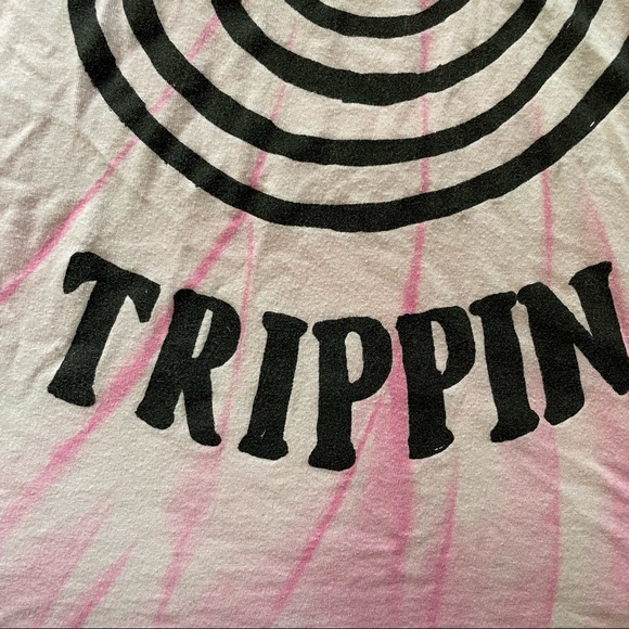 UNIF Gone Trippin pink tie dye tee - Picture 5 of 7